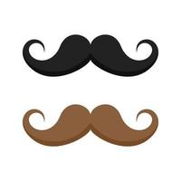 Mustache isolated on white background vector