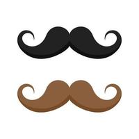 Mustache isolated on white background vector