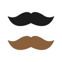 Mustache isolated on white background vector