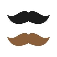 Mustache isolated on white background vector