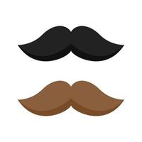 Mustache isolated on white background vector