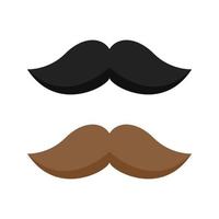 Mustache isolated on white background vector