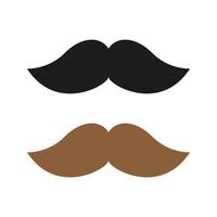 Mustache isolated on white background vector