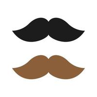 Mustache isolated on white background vector