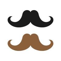 Mustache isolated on white background vector