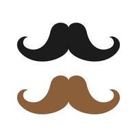 Mustache isolated on white background vector