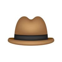 sombrero aislado sobre fondo blanco vector