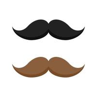 Mustache isolated on white background vector