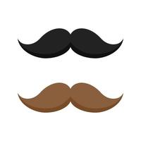 Mustache isolated on white background vector