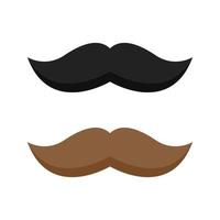 Mustache isolated on white background vector