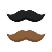 Mustache isolated on white background vector