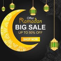 ramadan sale special promotion background illustration vector
