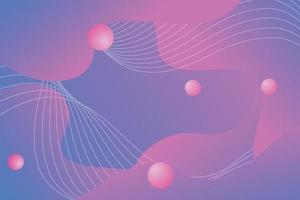 abstract background with circles and violet gradient liquid shape vector