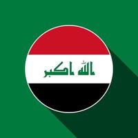 Country Iraq. Iraq flag. Vector illustration.