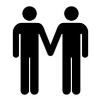 Man and man icon. Vector illustration.
