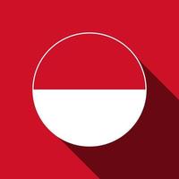 Country Monaco. Monaco flag. Vector illustration.