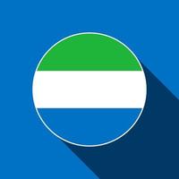 Country Sierra Leone. Sierra Leone flag. Vector illustration.