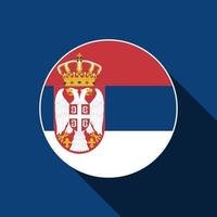 país serbia. bandera serbia ilustración vectorial vector