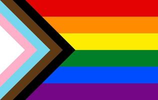 New pride flag LGBTQ. Vector illustartion.