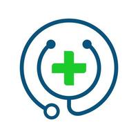 Stethoscope Hospital logo vector