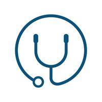 Stethoscope Hospital logo vector