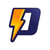 Initial D Thunder logo vector