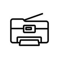 photocopier office device icon vector outline illustration