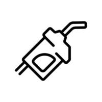 square handle refueling gun icon vector outline illustration