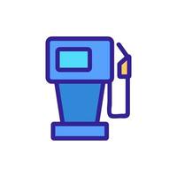 mechanical refueling gun with counter icon vector outline illustration