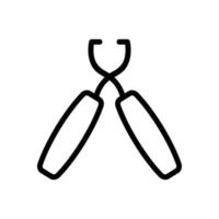 sharp claw cutter icon vector outline illustration