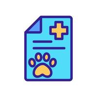 pet clinic Icon vector. Isolated contour symbol illustration vector