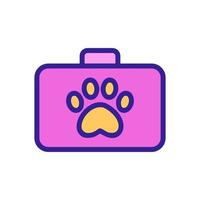 vector de icono de clínica de mascotas. ilustración de símbolo de contorno aislado