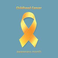 Childhood Cancer Awareness Month Vector Illustration