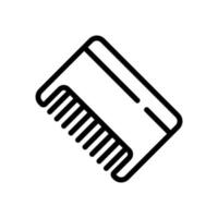 comb for animals icon vector outline illustration