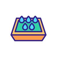cat litter Icon vector. Isolated contour symbol illustration
