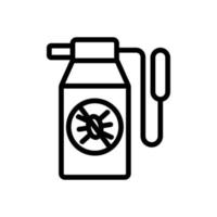 Insect control icon vector. Isolated contour symbol illustration vector