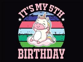 Unicorn t-shirt design vector file