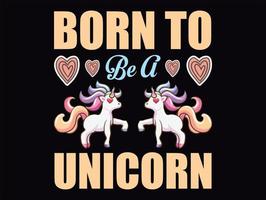 Unicorn t-shirt design vector file