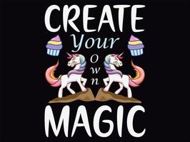 Unicorn t-shirt design vector file