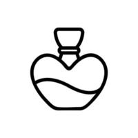 fragrant perfume icon vector. Isolated contour symbol illustration vector