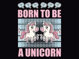 Unicorn t-shirt design vector file