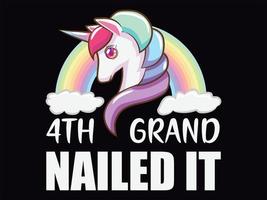 Unicorn t-shirt design vector file