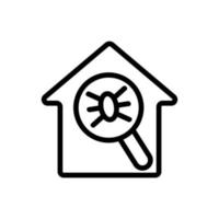 Insect control icon vector. Isolated contour symbol illustration vector