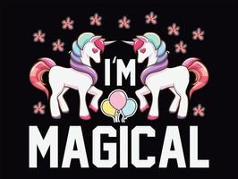 Unicorn t-shirt design vector file