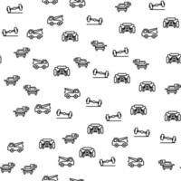 Car Washing And Service Seamless Pattern Vector