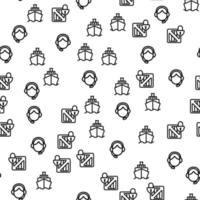 Shipping Safe Delivery Seamless Pattern Vector