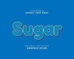 text effect font 3D color. vector