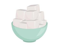 A cup of sugar, vector illustration.