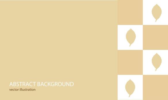 WebTop view of blank paper on table with autumn leaves elements illustration vector