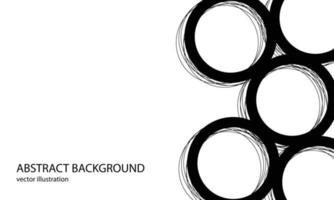 Vector rings abstract background, modern illustration template